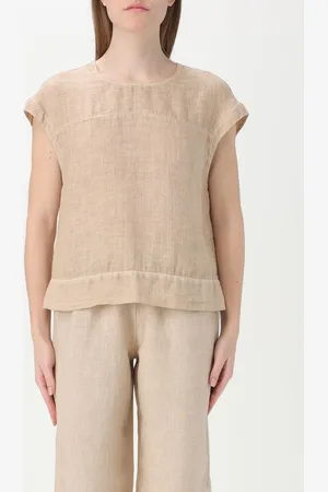 120% Lino Top Femme couleur