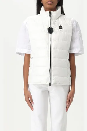 Blauer Gilet Femme couleur