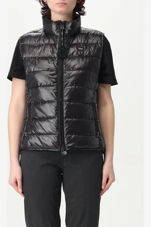 Blauer Gilet Femme couleur