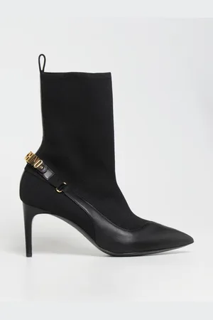 Moschino Bottine en maille stretch et cuir