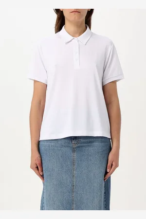 Blauer Polo Femme couleur