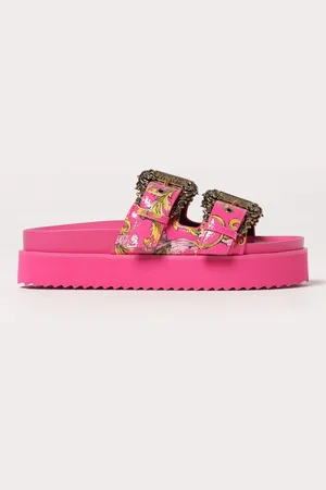 VERSACE Sandales Plates Femme couleur