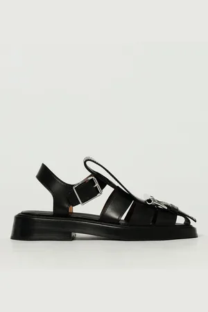Alexander McQueen Sandales Plates Femme couleur