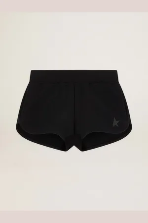 Golden Goose Short Femme Couleur Noire Avec Étoile Ton Sur Ton, Femme
