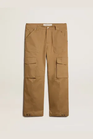 Golden Goose Pantalon Cargo Kaki , Homme