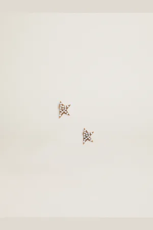Golden Goose Boucles D’oreilles Clous Femme Or Ancien Avec Perles Appliquées, Femme