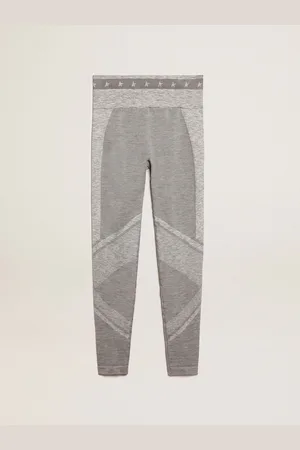 Golden Goose Legging Mi-couture Pour Femme Chiné, Femme