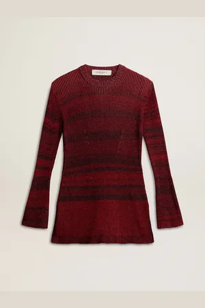 Golden Goose Robe En Coton À Rayures Irrégulières, Femme