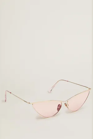 Golden Goose Lunettes De Soleil Modèle Œil De Chat Avec Monture Et Verres Roses, Femme