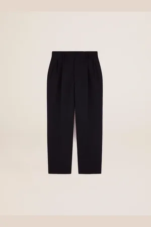 Golden Goose Pantalon Ample Homme En Laine Foncé, Homme