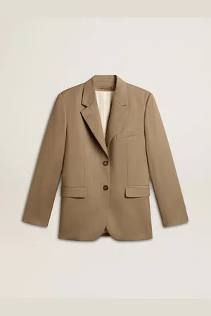 Golden Goose Blazer Croisé Femme Couleur Tourterelle, Femme