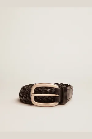 Golden Goose Ceinture Pour Homme En Cuir Tressé, Homme