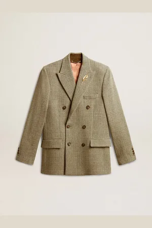 Golden Goose Blazer Croisé Pour Homme En Laine Shetland, Homme