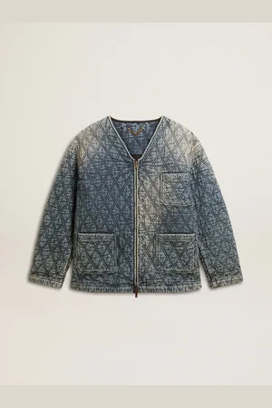 Golden Goose Veste Matelassée Pour Femme En Coton Denim À L