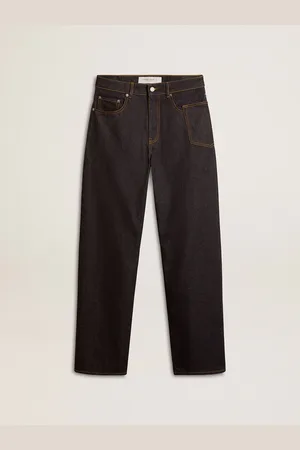 Golden Goose Jean Ample Foncé Pour Homme En Denim One Wash,