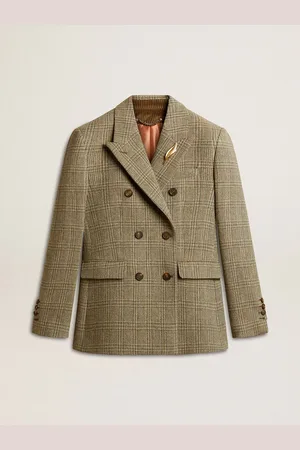 Golden Goose Blazer Croisé Pour Femme En Laine Shetland,