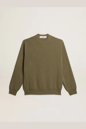 Golden Goose Pull Ras-du-cou Homme En Coton Avec Logo Dans Le Dos, Homme