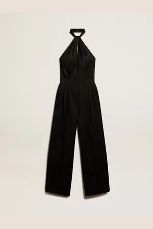 Golden Goose Combinaison Noire En Gabardine De Laine,