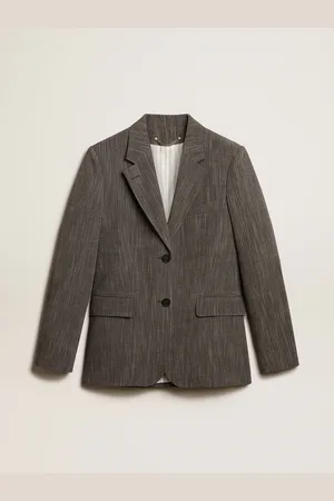 Golden Goose Veste Droite Femme En Laine Mélangée, Femme