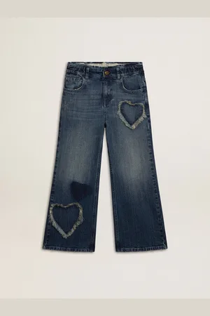 Golden Goose Jean Fille En Denim À Coupe Large,