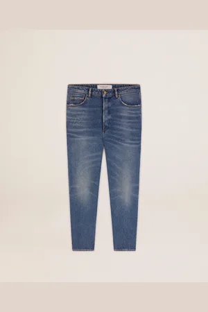 Golden Goose Jean Slim Homme Au Délavage Moyen, Homme