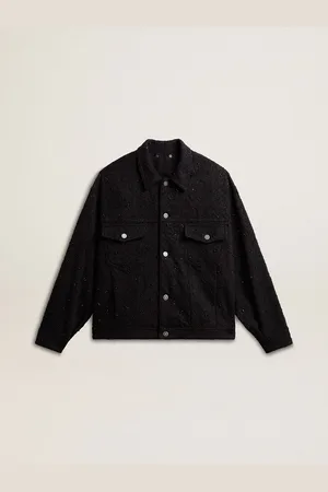 Golden Goose Veste Pour Femme En Denim Avec Broderie,