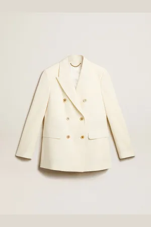 Golden Goose Blazer Croisé Femme De Couleur Vieilli,