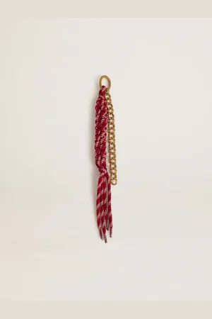 Golden Goose Charm Avec Lacets Rouges Noués,