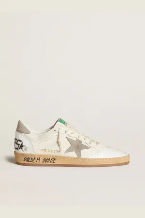 Golden Goose Ball Star En Cuir Nappa Avec Étoile Et Contrefort En Cuir Nubuck , Homme