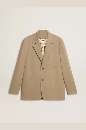 Golden Goose Veste Droite Pour Homme À Fines Rayures Et À La Coupe Oversize, Homme