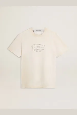 Golden Goose T-shirt Effet Vintage Pour Homme À Imprimé Sur Le Devant, Homme