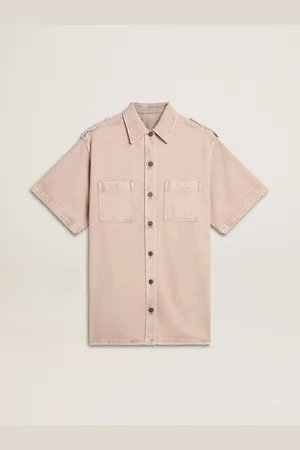 Golden Goose Chemise Pour Femme En Denim Teint À La Coupe Oversize, Femme