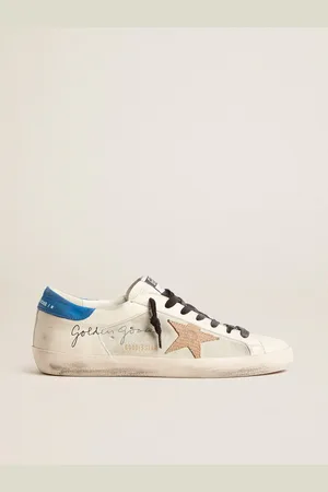 Golden Goose Super-star Pour Homme Avec Empiècements En Cuir Velours Et Étoile En Cuir Imprimé Lézard, Homme