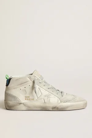 Golden Goose Mid-star Pour Femme Avec Étoile En Cuir Et Empiècements En Daim Gris, Femme