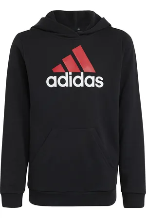 adidas Sweatshirt à capuche grand logo bicolore coton enfant Essentials