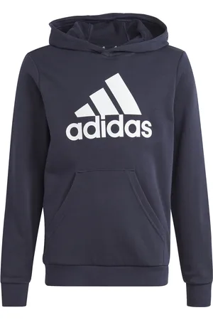 adidas Sweatshirt à capuche grand logo coton enfant Essentials
