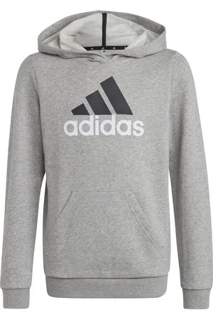 adidas Sweatshirt à capuche grand logo bicolore coton enfant Essentials Big Logo
