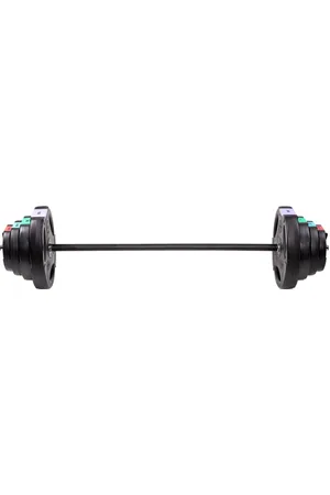 HMS Barre de musculation réglagable avec plaques composites GSP40