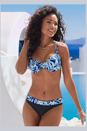 vivance collection Haut de maillot de bain à armatures imprimé tendance -