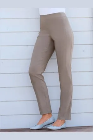 STEHMANN Pantalon classique uni avec ceinture élastique -