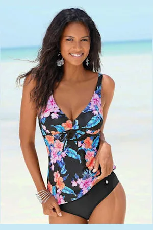 Lascana Tankini à armatures imprimé hawaï tendance signé -