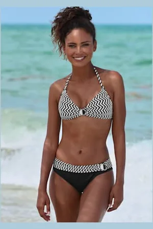 Jette Joop Bikini triangle design zigzag tendance -