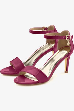 Lascana Sandales à talons hauts joli aspect verni -