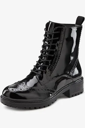 Lascana Bottines à lacets en cuir doux -