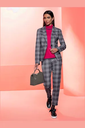 Rick Cardona Blazer superbe tissage en carreaux -