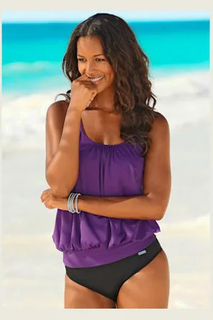 Lascana Tankini ample bonnets intégrés -