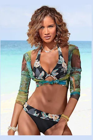 Venice Beach Bas de maillot de bain imprimé floral -