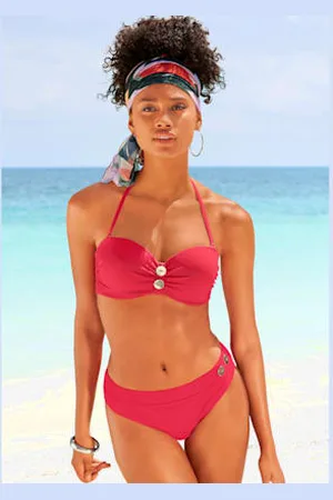 vivance collection Maillot de bain bandeau à armatures design élégant -