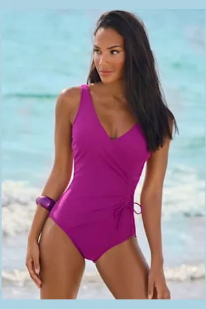 Lascana Maillot de bain effet cache-cœur tendance -