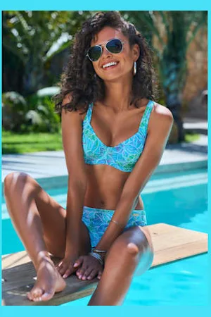 sunseeker Haut de maillot de bain à armatures imprimé floral -